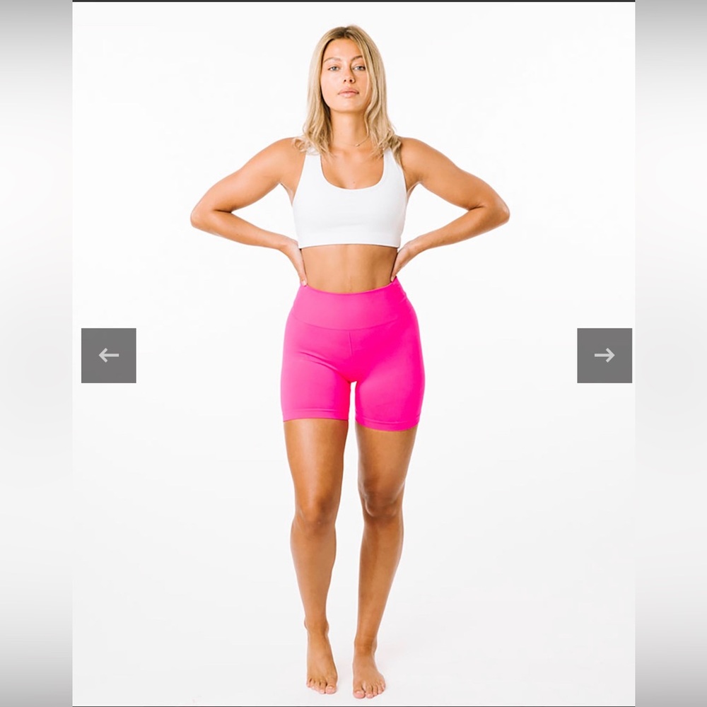 Zyia Hot Pink Seamless Hustle Shorts